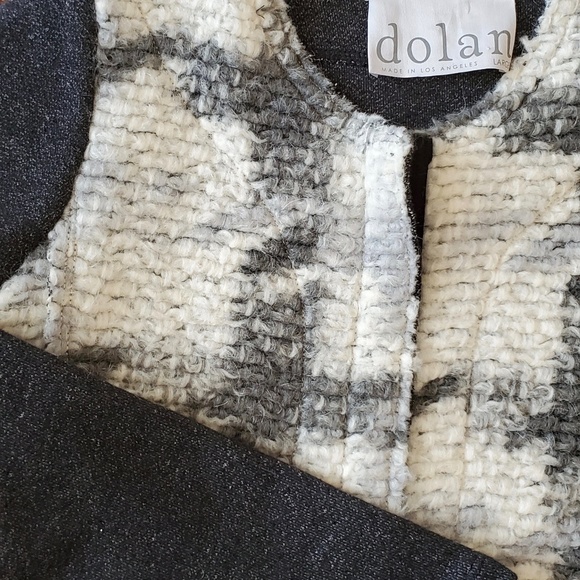 Anthropologie Zip up Sweater heavy knit panel sz L - Picture 4 of 10